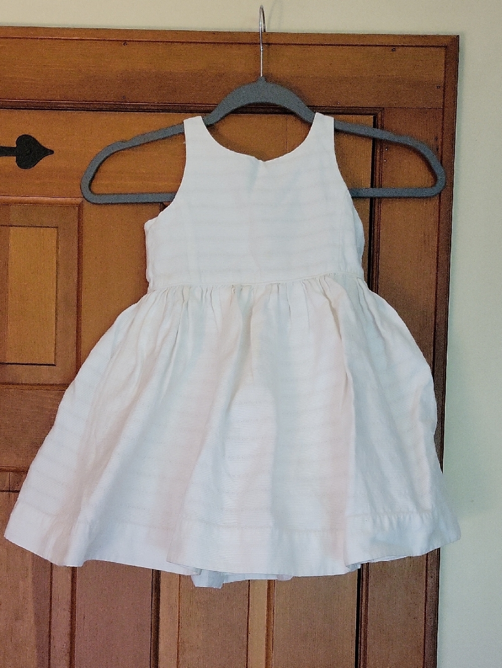 POLO RALPH LAUREN White Girls' Sleeveless Party Dress with Petticoat